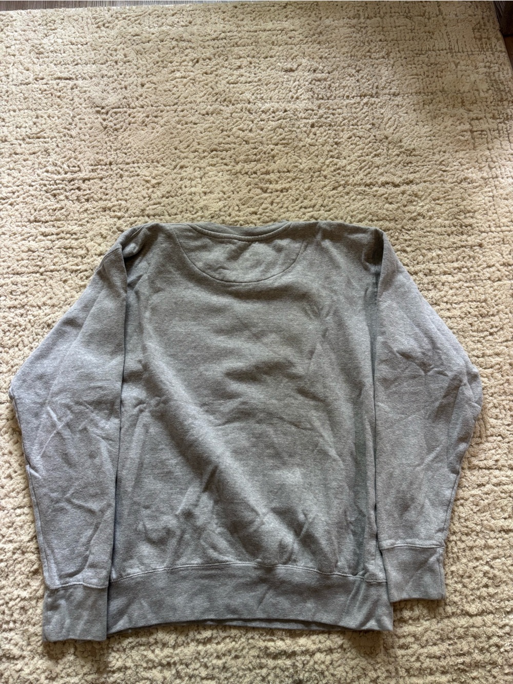 Wisconsin Gray Crewneck Sweatshirt with Red Mascot Graphic - Picture 2 of 2